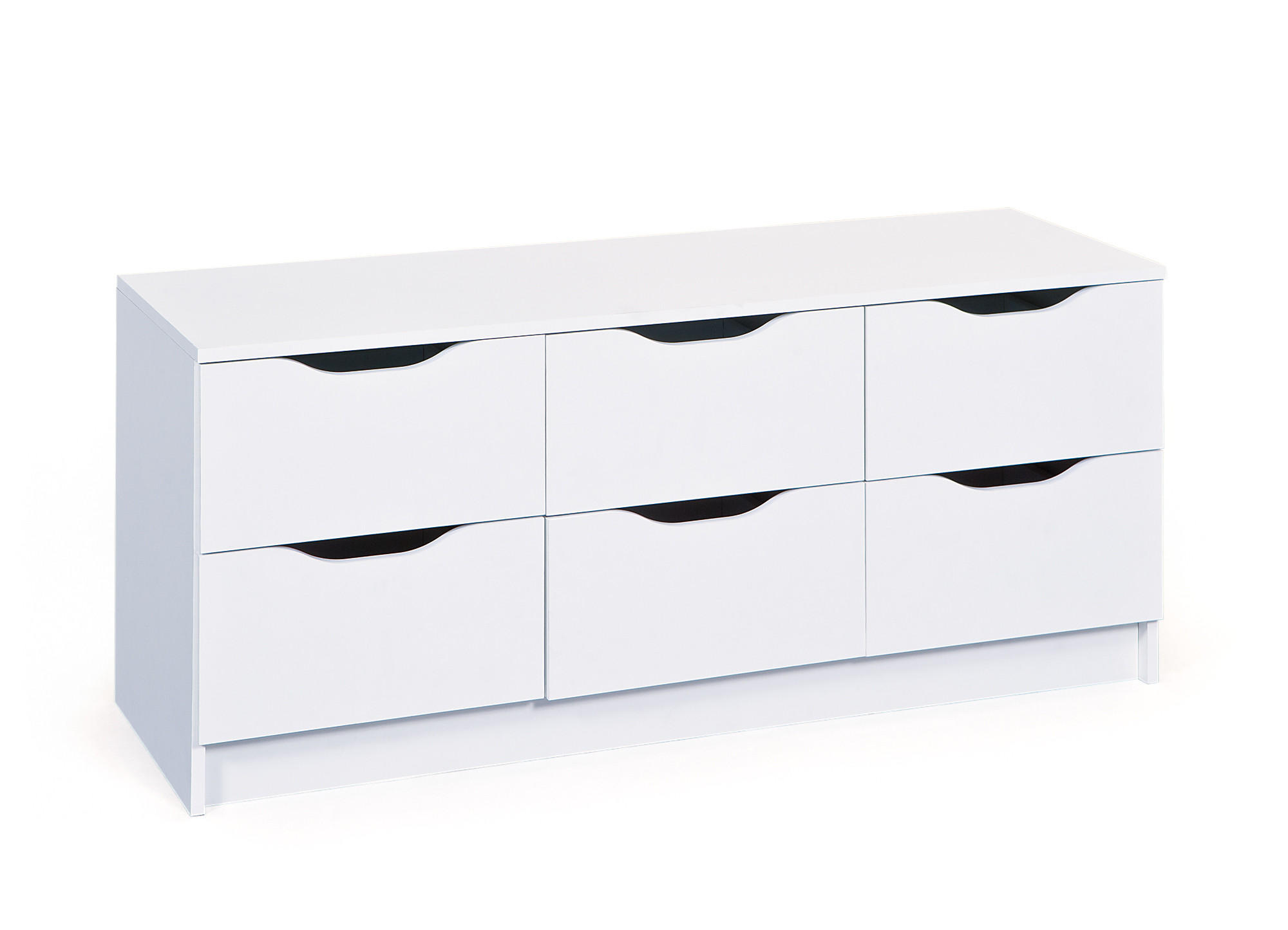 KOMMODE Weiß - Weiß, Holzwerkstoff (122/50/40cm) - ebuy24