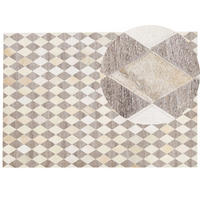 PATCHWORK-TEPPICH Seslice 230/160 cm - Beige, Fell (160/230cm) - Beliani