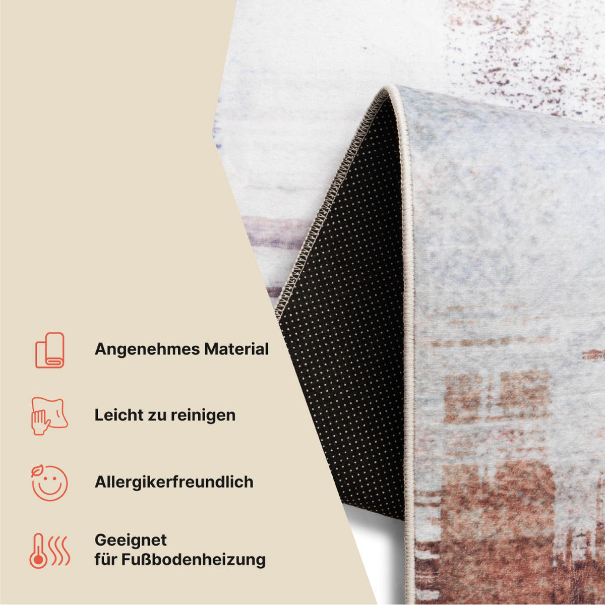TEPPICH ASH Multicolor 200/300 cm - Multicolor, Textil (200/300cm) - Tapiso