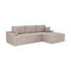 SOFA Coredo taupe Cord - Taupe, Textil (250/155cm) - Juskys