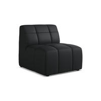 SOFAELEMENT Kunstleder Schwarz - Schwarz, Holzwerkstoff/Kunststoff (75/77/90cm) - Makamii