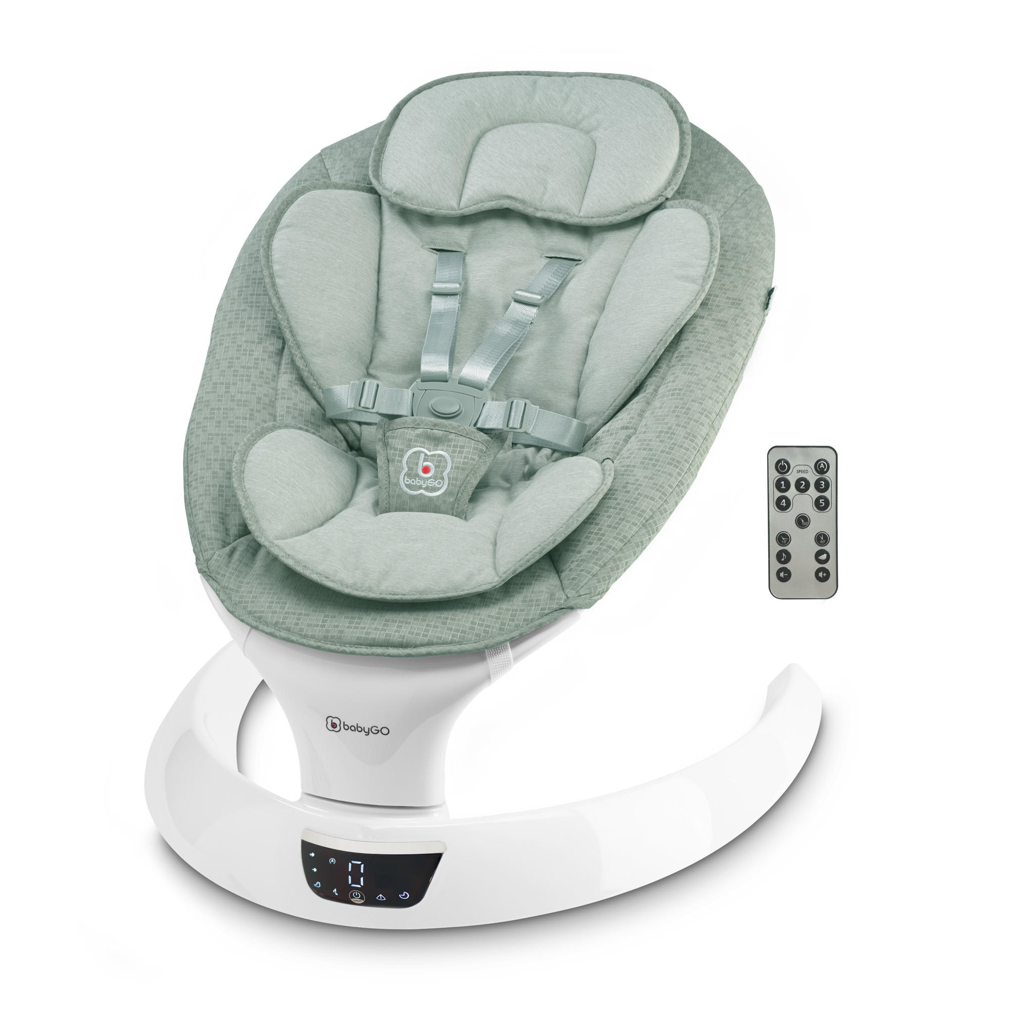 BABYWIEGE Swing grün - Grün, Kunststoff (58/62/71cm) - BabyGo