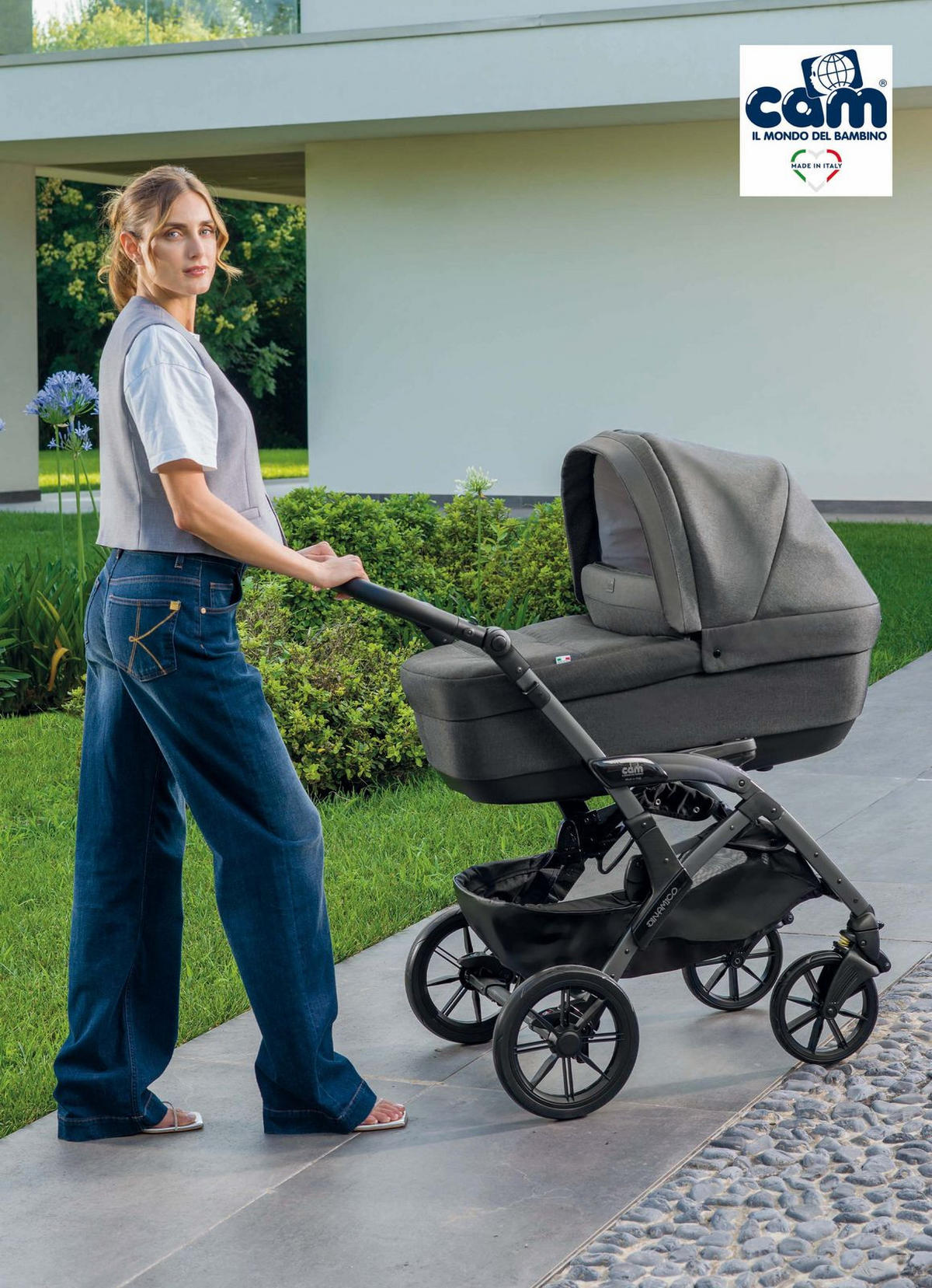 KOMBI-KINDERWAGEN Dinamico Smart 3in1 - Anthrazit, Kunststoff (57/87.3/100cm) - Cam il Mondo del Bambino S.p.A.