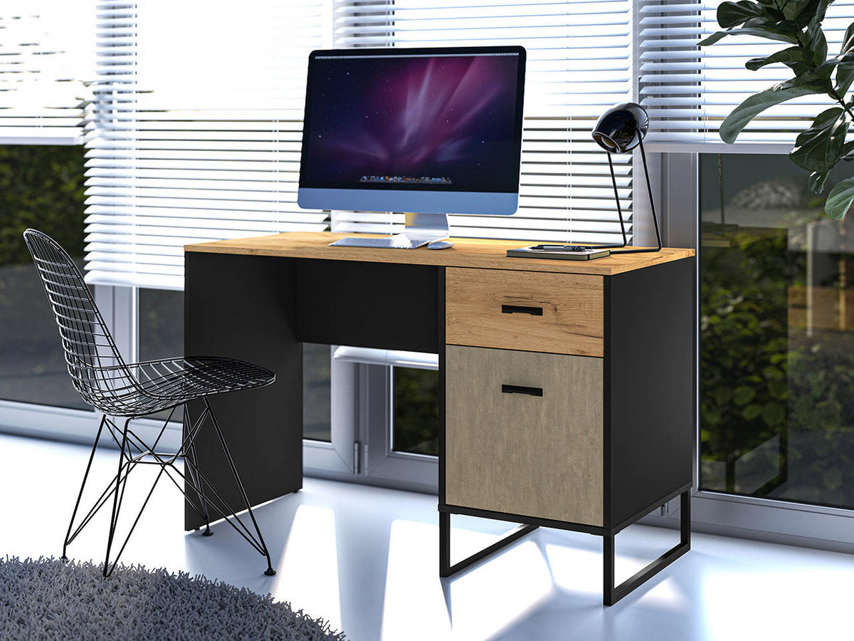 SCHREIBTISCH – COLT 07 – 55 x 120 cm – Colt – Eichefarben - Eichefarben, Holzwerkstoff (55/120/75cm) - hi-markt