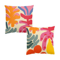 DEKOKISSEN 2er-Set Bunte Formen Duo 40/40 cm - Multicolor, Textil (40/40cm) - Bilderwelten