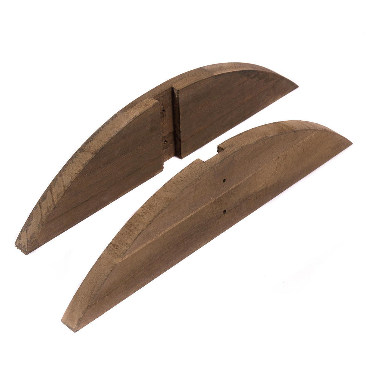 PARAVENT-FUSSSTÜTZEN Porta 2er Set Holz braun - Braun, Holz (33/1.8/7.8cm) - CREEDWOOD