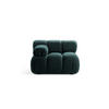 MODUL links Bellis aus Boucle petrol - Petrol, Textil (94/70/94cm) - Micadoni