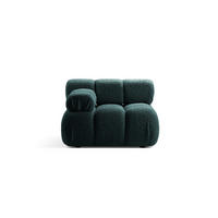MODUL links Bellis aus Boucle petrol - Petrol, Textil (94/70/94cm) - Micadoni