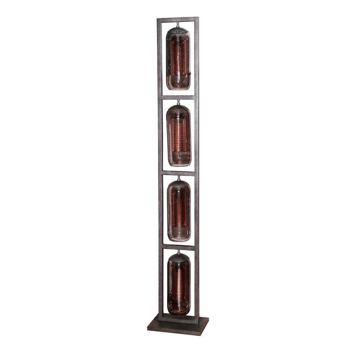 STEHLEUCHTE Toms Grau 23/34/190 cm - Grau, Metall (23/34/190cm) - Hoyz Collection