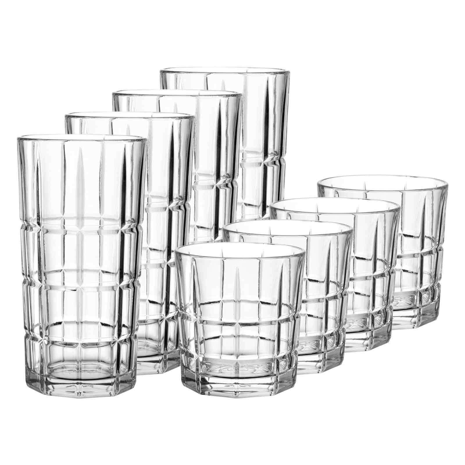 BARGLÄSER Spiritii Nova transparent 8er Set - Transparent, Glas - Leonardo Living