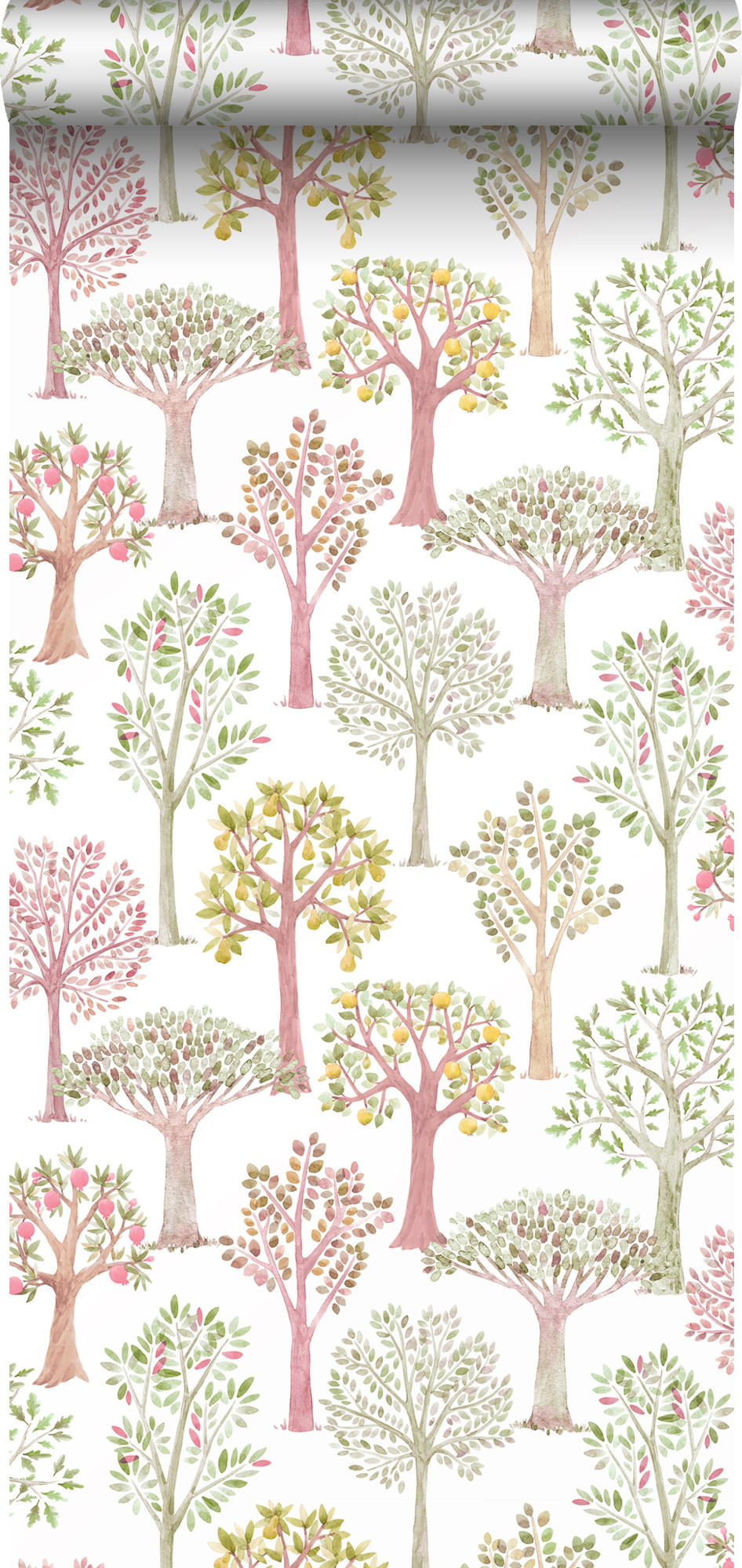 TAPETE Wald - Rot, Papier (53/0.1cm) - Sanders & Sanders