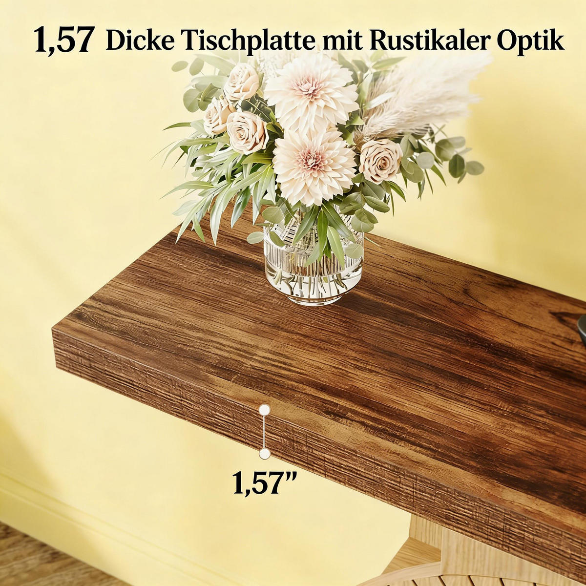 KONSOLENTISCH Braun 100/29,5/79,5 cm - Braun, Holz (29.5/100/79.5cm) - PANGIVO