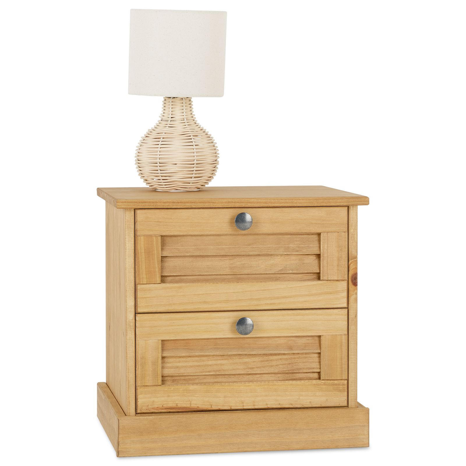 NACHTTISCH VENETA - Kieferfarben, Holz (42/42/35cm) - IDIMEX