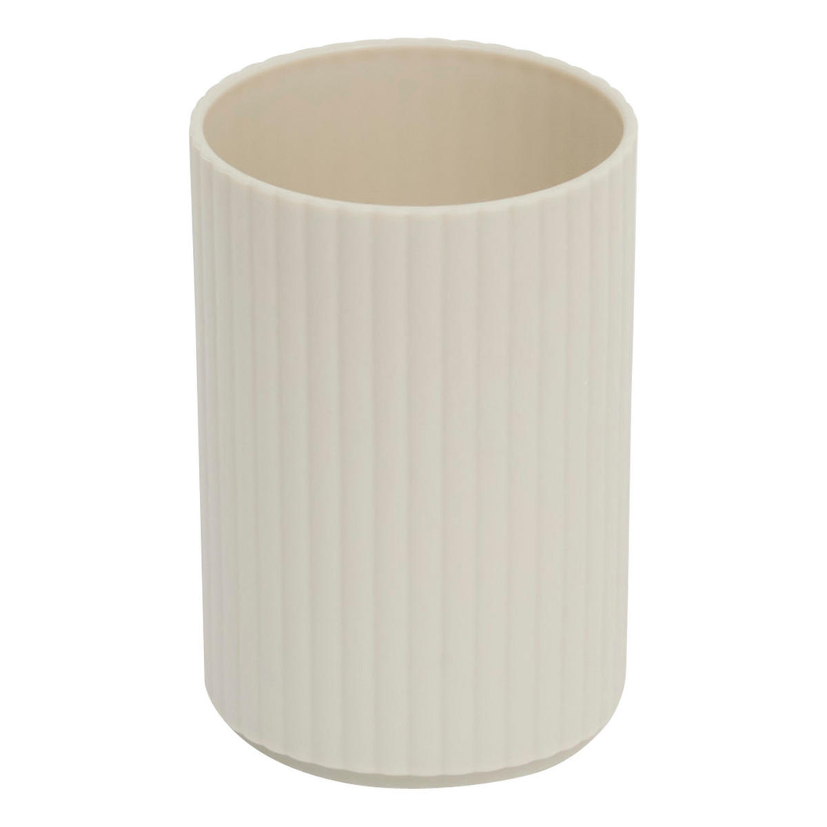 SEIFENSPENDER und Becher mit Ablage 300 ml 16/8/17 cm - Beige, Kunststoff (8/17/16cm) - 5five Simply Smart