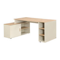 SCHREIBTISCH - 174cm x 120cm - MDF - beige, naturfarben hell - ROMIARA - Beige, Holz (120/174/76cm) - Vente-Unique