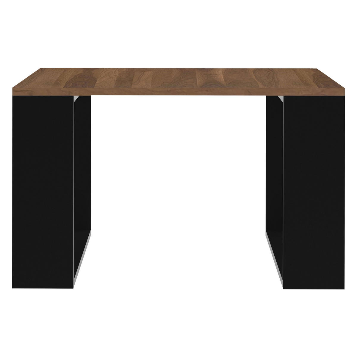 COUCHTISCH rechteckig Walnuss-Schwarz 65/65/40 cm - Braun, Holzwerkstoff (65/40/65cm) - ML-DESIGN