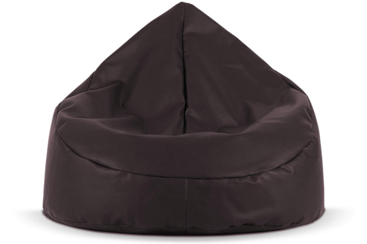 SITZSACK COSMO aus Lederoptik, Braun - Braun, Textil (85/80/85cm) - KONSIMO®