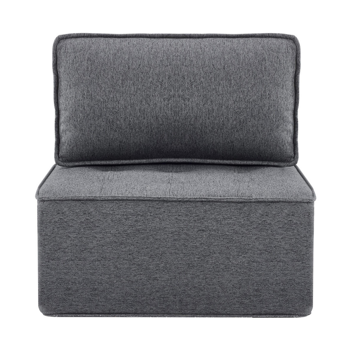 SESSEL 81/81/81 cm mit ergonomischer Rückenlehne und kompaktem Design, Dunkelgrau - Dunkelgrau, Holzwerkstoff (81/81/81cm) - Redom