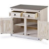 SIDEBOARD MEXIKO - Schwarz/Weiß, Holz/Metall (92/84/43cm) - SAM