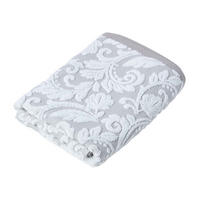 DUSCHTUCH Damast beige 70/130 cm - Beige, Textil (70/130cm) - Homescapes