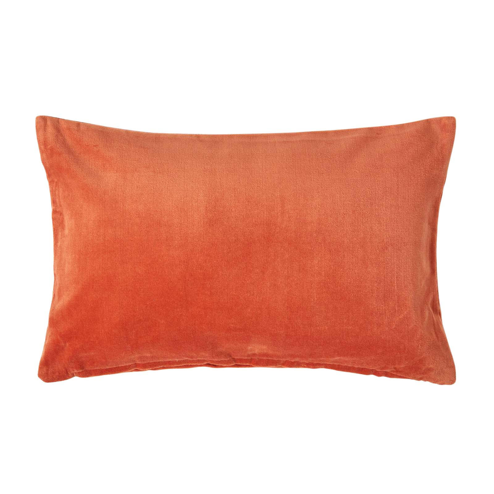KISSENHÜLLE Baumwollsamt orange 30/50 cm - Orange, Textil (30/50cm) - Homescapes