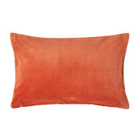 KISSENHÜLLE Baumwollsamt orange 30/50 cm - Orange, Textil (30/50cm) - Homescapes