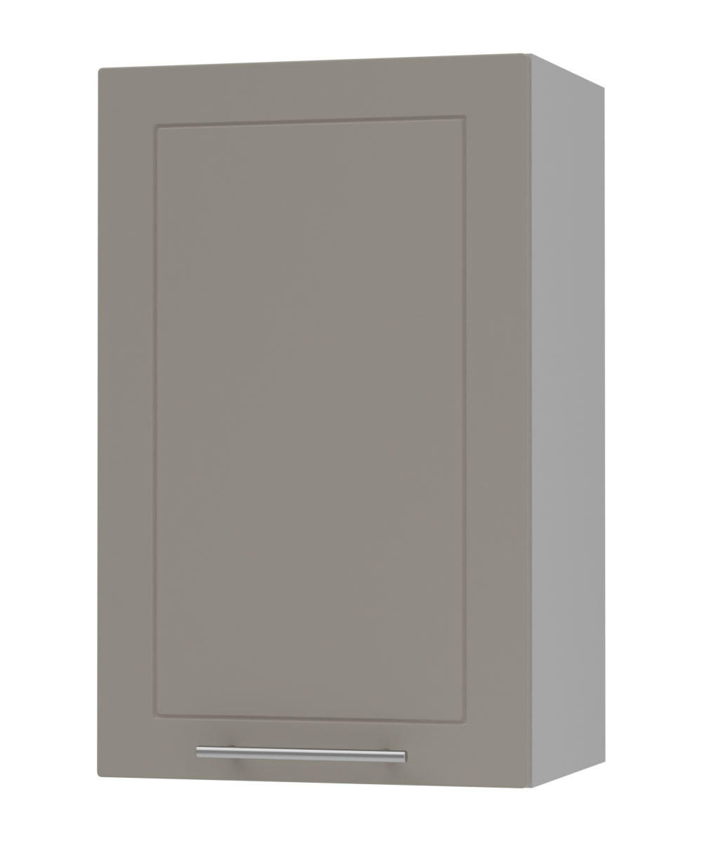 KÜCHENHÄNGESCHRANK Kvantum W2/45 Weiß Matt / Grau Matt 45 / 32,5 / 72cm - Beige/Grau, Holz/Holzwerkstoff (45/72/32.5cm) - Feldmann-Wohnen