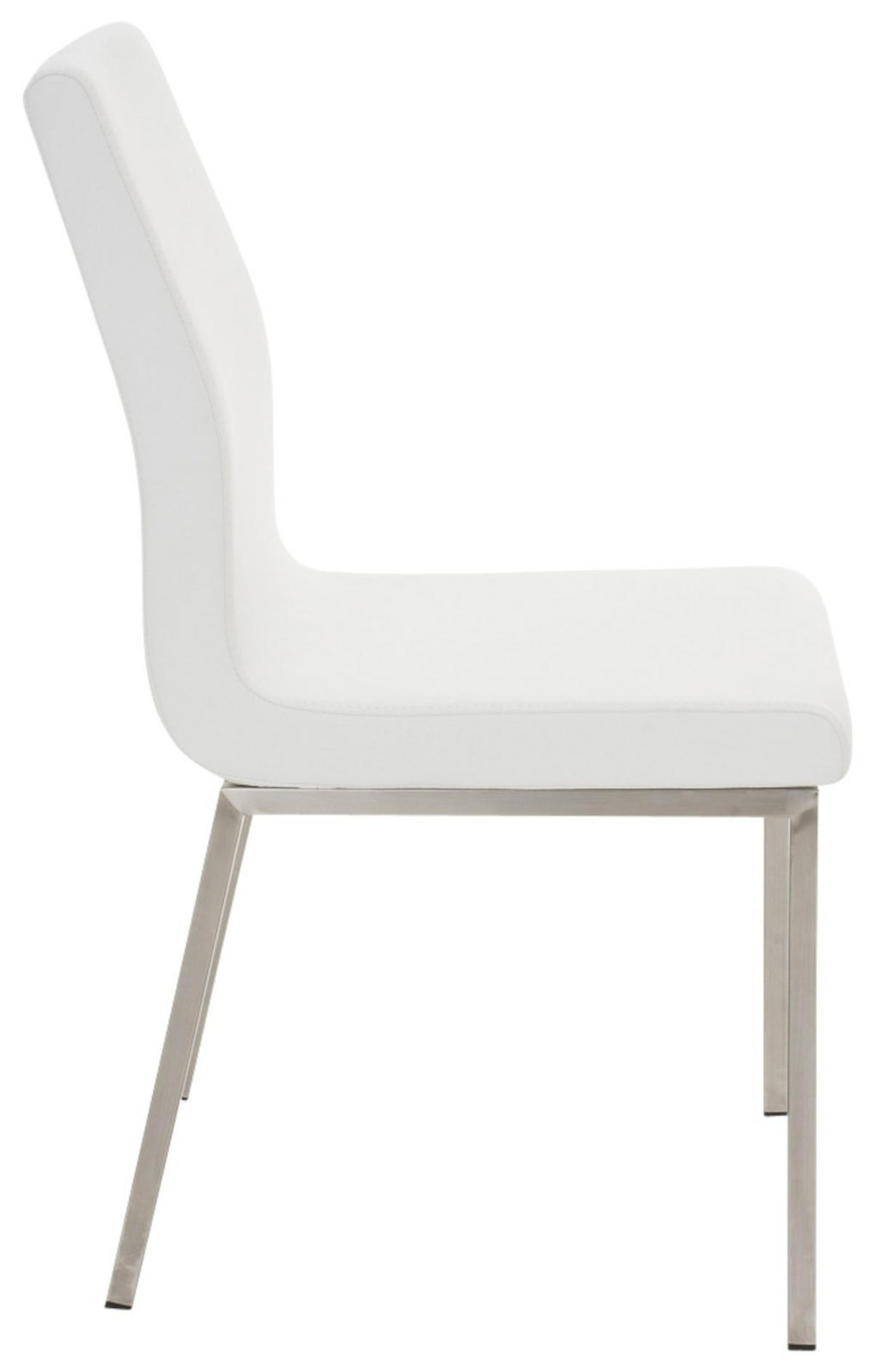 ESSZIMMERSTÜHLE Colmar 2er Set 88x40x50 cm weiß - Weiß, Leder (40/88/50cm) - furnicato