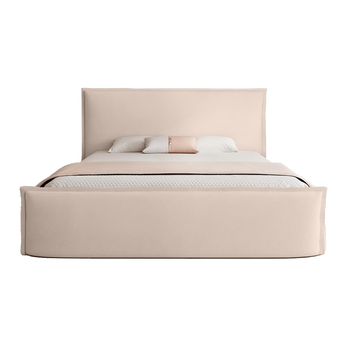 POLSTERBETT ALLBION 160x200 cm, Beige - Beige, Textil (200/160cm) - Fedve