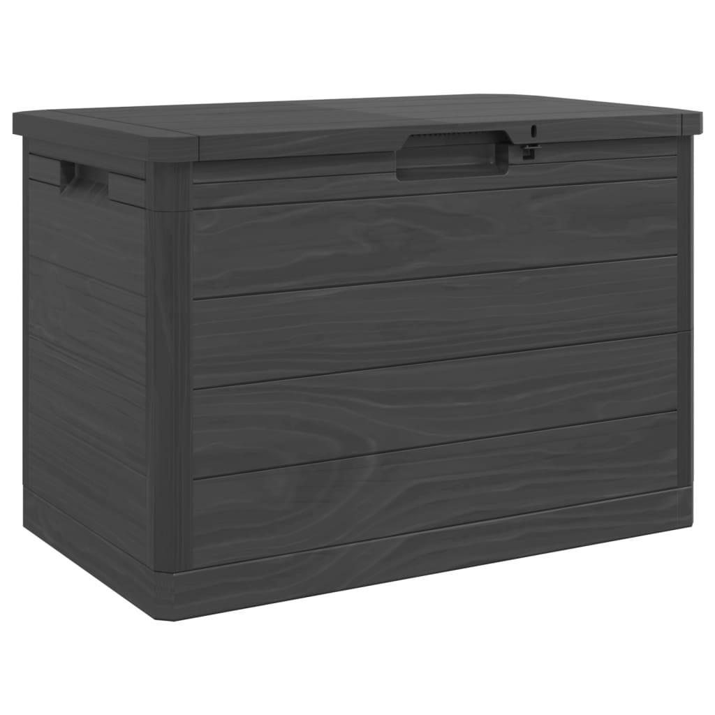 OUTDOOR-KISSENBOX Anthrazit 77.5/44.5/53 Cm Polypropylen - Anthrazit, Kunststoff (77.5/53/44.5cm) - vidaXL