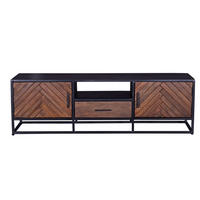 TV-SCHRANK Herringbone aus Mangoholz 165cm, braun - Braun, Holz (165/50/40cm) - Giga Meubel