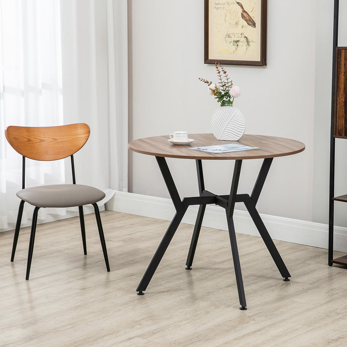 ESSTISCH Braun 1 Stück - Braun, Naturmaterialien (90/90/76cm) - GiPP