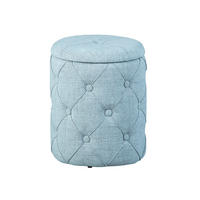 POUF grau - Grau, Holzwerkstoff (34/40/34cm) - ebuy24