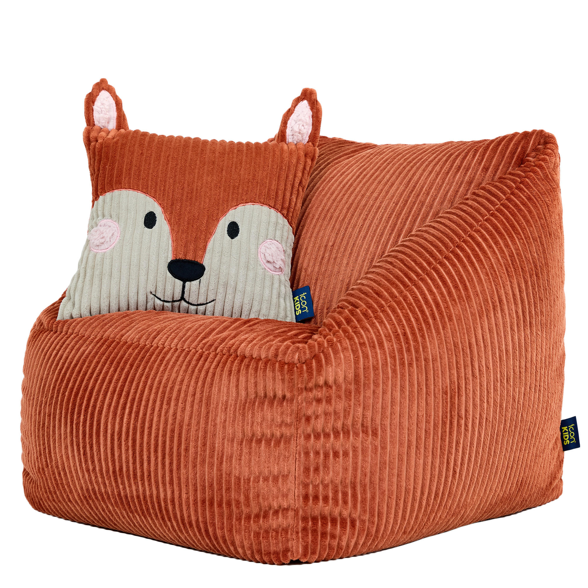 KINDERSITZSACK Natalia mit Animalkissen - Orange, Textil (55/50/55cm) - icon