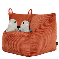 KINDERSITZSACK Natalia mit Animalkissen - Orange, Textil (55/50/55cm) - icon