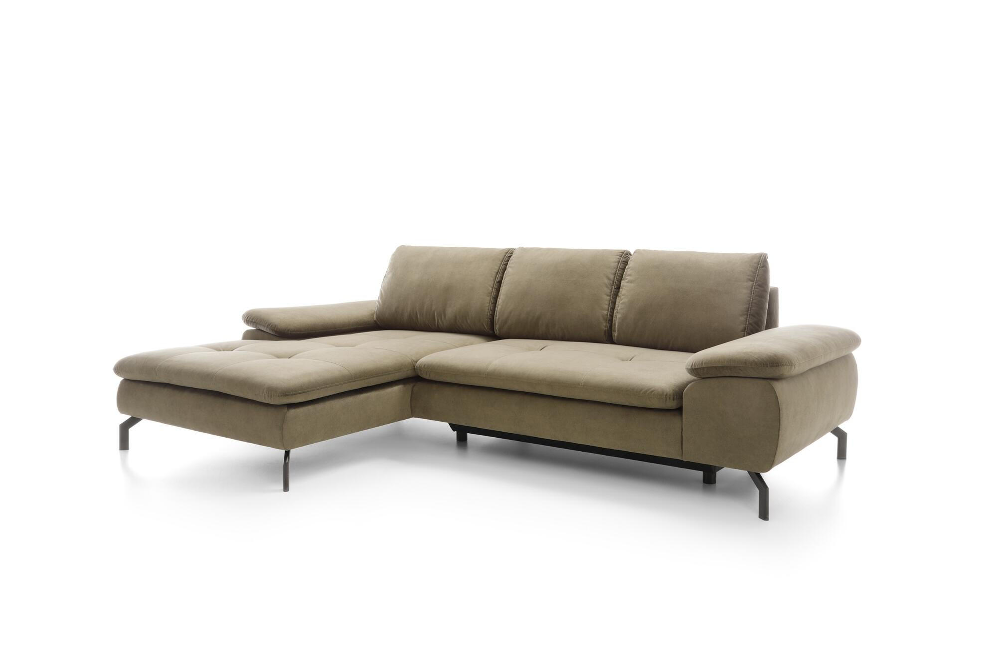 ECKSOFA VESPA Grün 265x170x82 cm - Grün, Textil (265/170cm) - FURNLUX