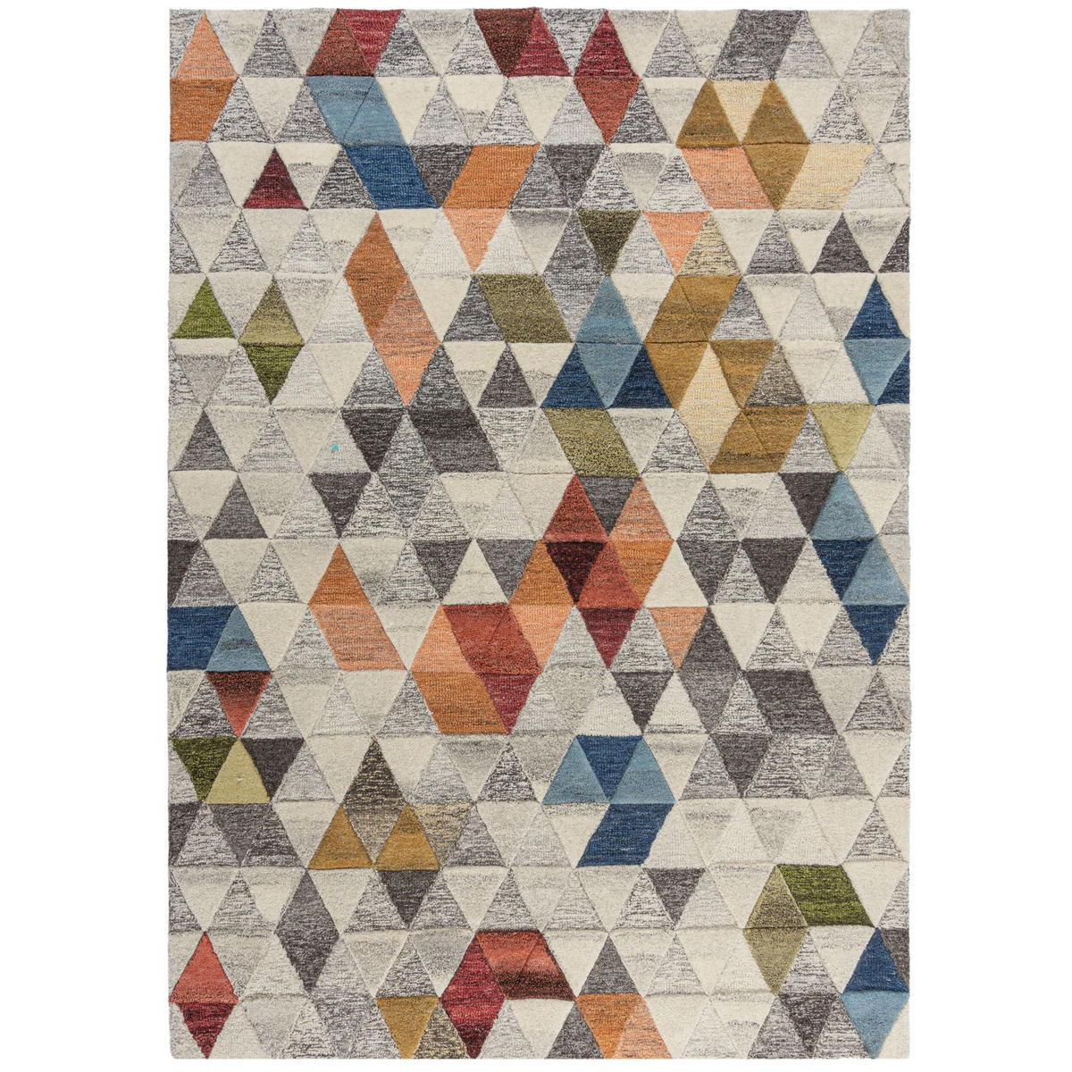WOLLTEPPICH Modernes-Geometrisch-Design, mehrfarbig ESK LEO, Multi 160x230 cm - Multicolor, Textil (160/230cm) - KADIMA DESIGN
