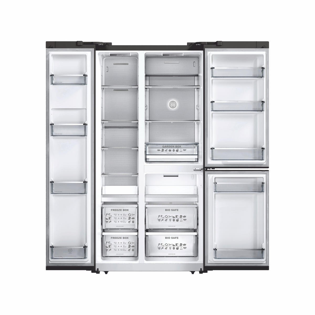 KÜHLSCHRANK KS 90300 RotAD, Bordeaux, 91 cm breit, 538 L, NoFrost, 183 cm - Bordeaux, Metall (91.1/183/69.3cm) - Kaiser Küchengeräte