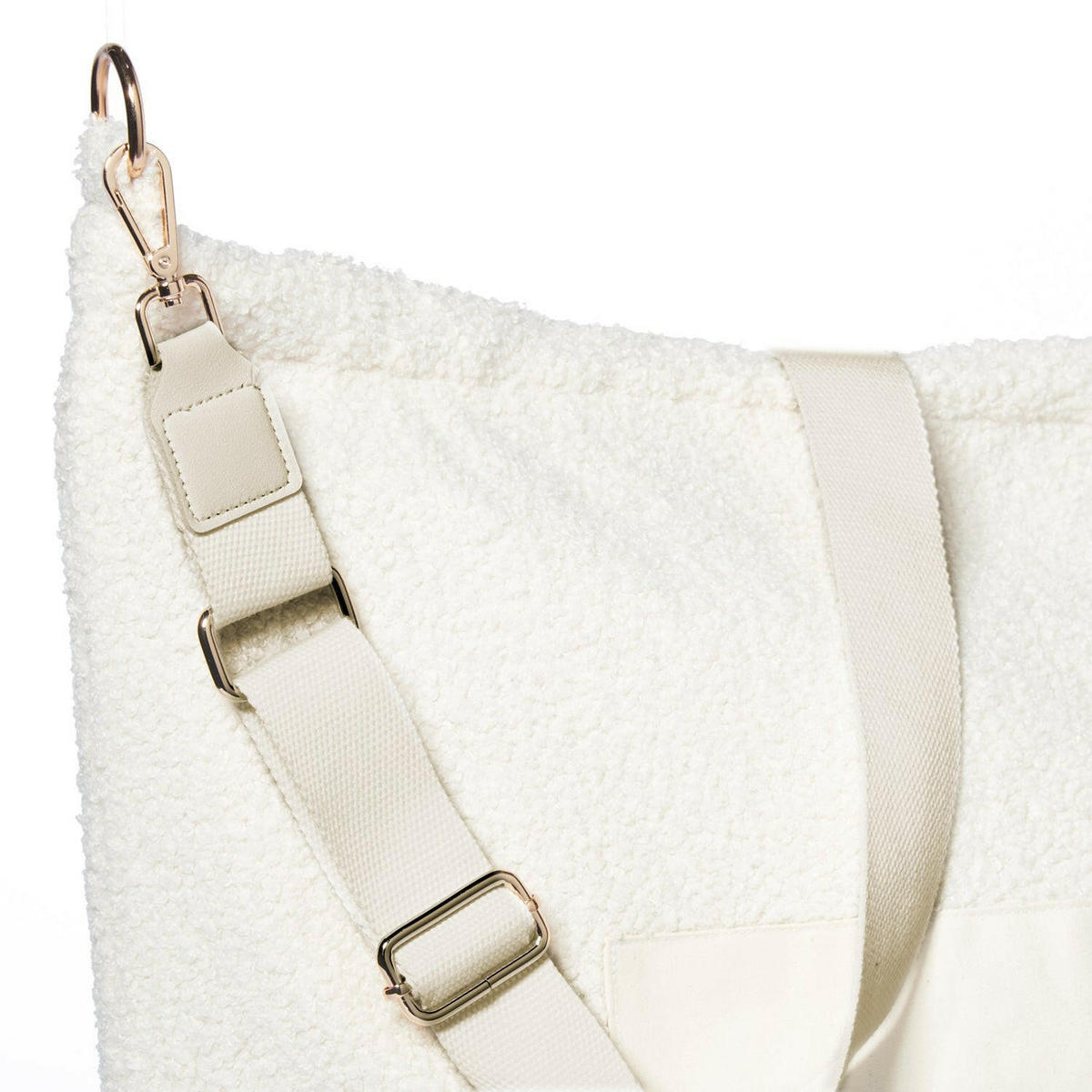 MOM Bag Teddy Bouclé Natur - Naturfarben, Textil (60/10/45cm) - nordic coast company