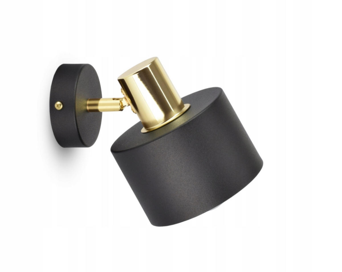 WANDLEUCHTE - Goldfarben/Schwarz, Metall (15/15/15cm) - kiki design