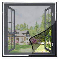 FLIEGENGITTER Fenster 150 x 130 cm Magnetisch - Weiß, Textil (130/3/150cm)