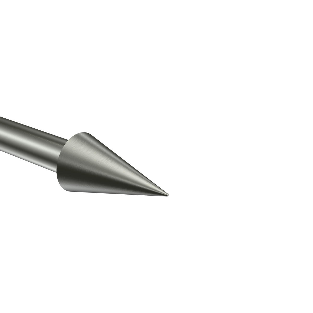 ENDSTÜCKE FÜR GARDINENSTANGEN 20 mm Ø, Savio Edelstahl-Optik, Packung 2 Stück - Edelstahlfarben, Metall (6/3.4/3.4cm) - INTERDECO