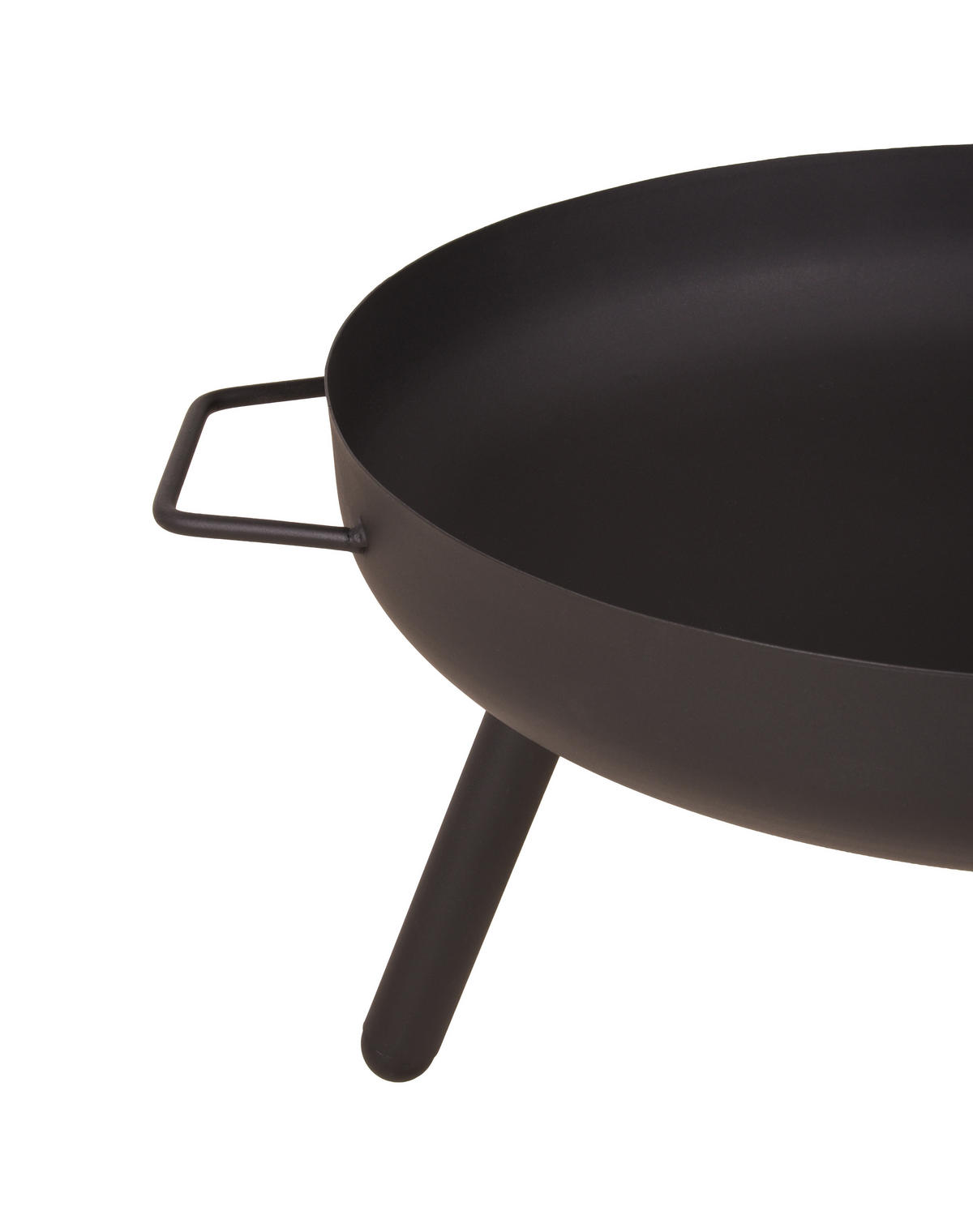 FEUERSCHALE Markus Eisen Schwarz 31x50x62cm - Schwarz, Metall (50/31/62cm) - DELUKE