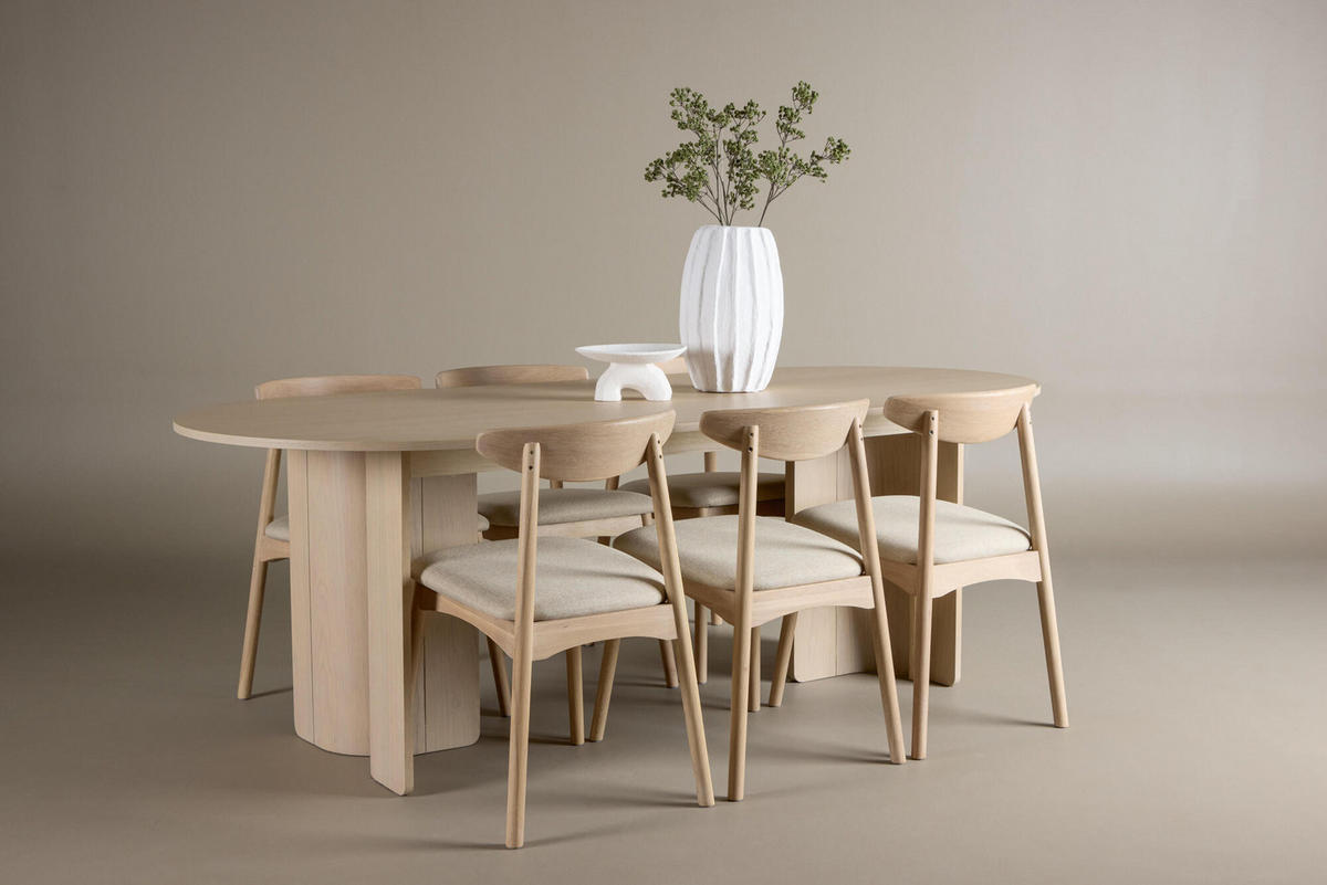 ESSTISCH TYRESO Beige 100x220x75 cm - Beige, Holzwerkstoff (220/100/75cm) - FURNLUX