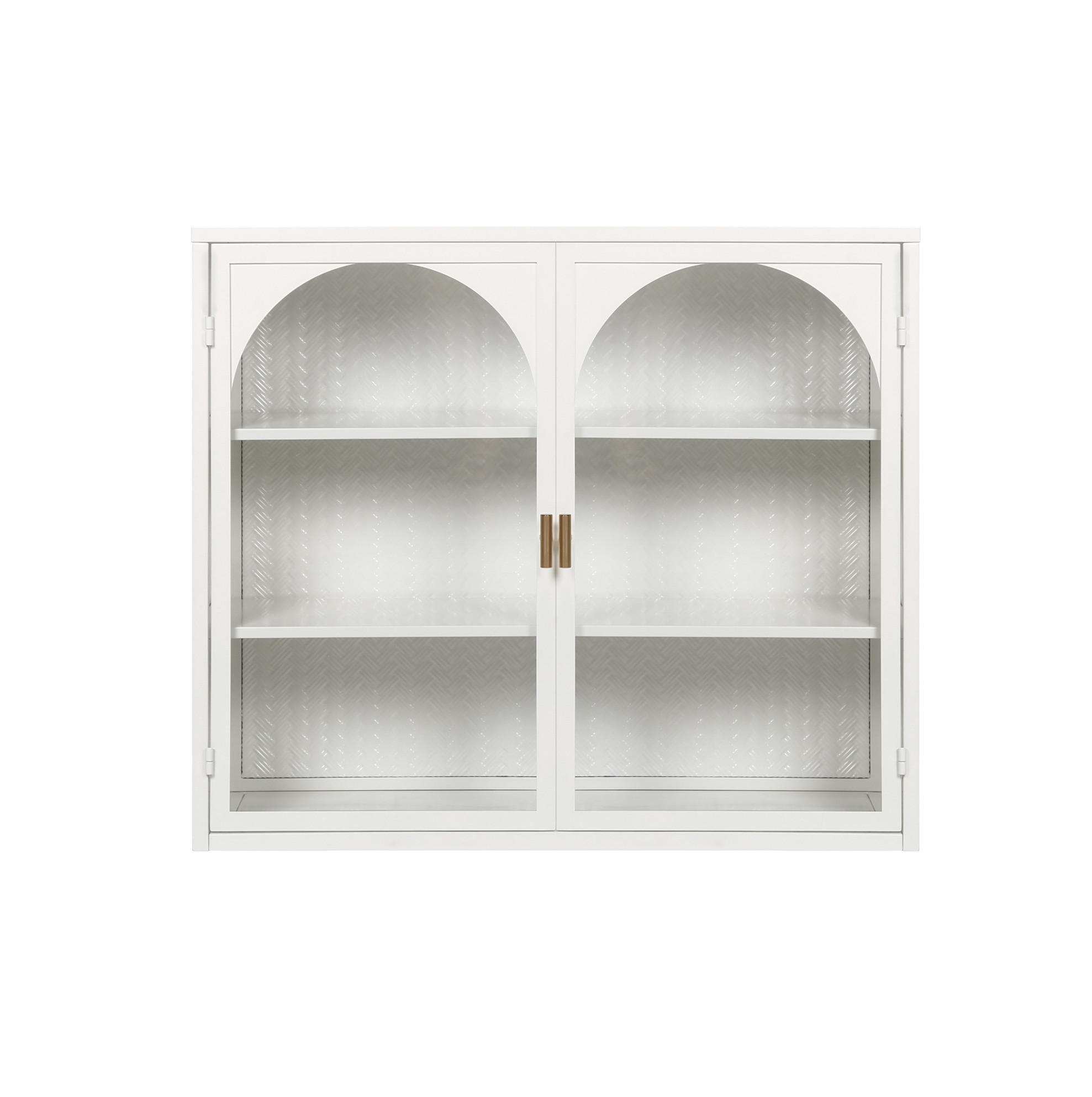 KÜCHENOBERSCHRANK 70/23/60 cm mit Glasfront und 2 Türen in Weiß - Weiß, Glas (70/60/23cm) - BEAOK