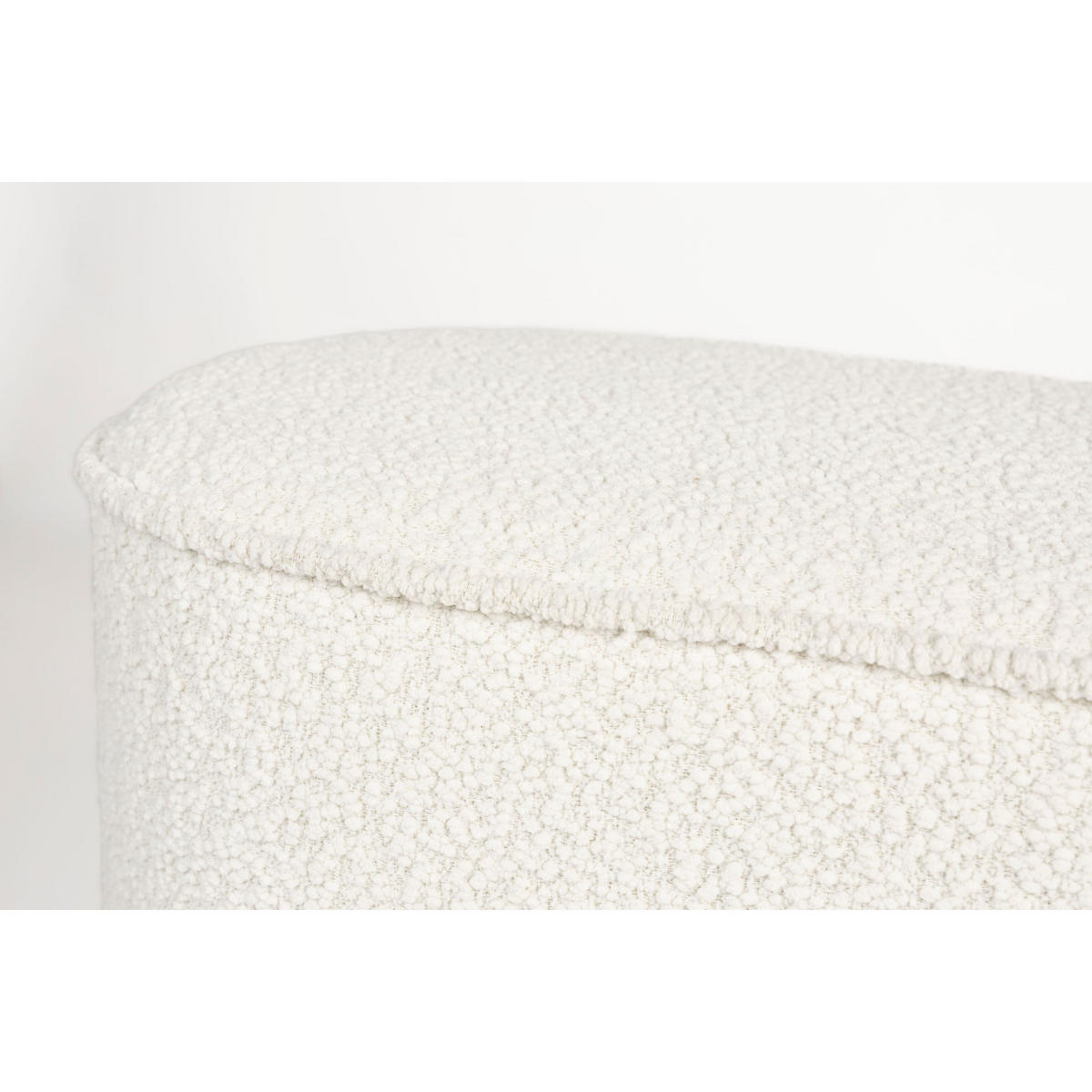 SITZBANK Marcos 93x35x44,5cm Bouclé Weiß - Weiß, Textil (93/44/35cm) - Drawer