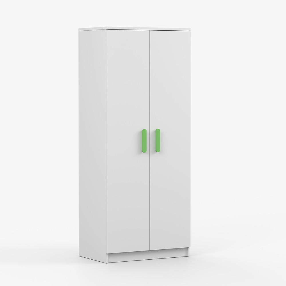 imoebel24 Drehtürenschrank Weiß 80x192x50 cm