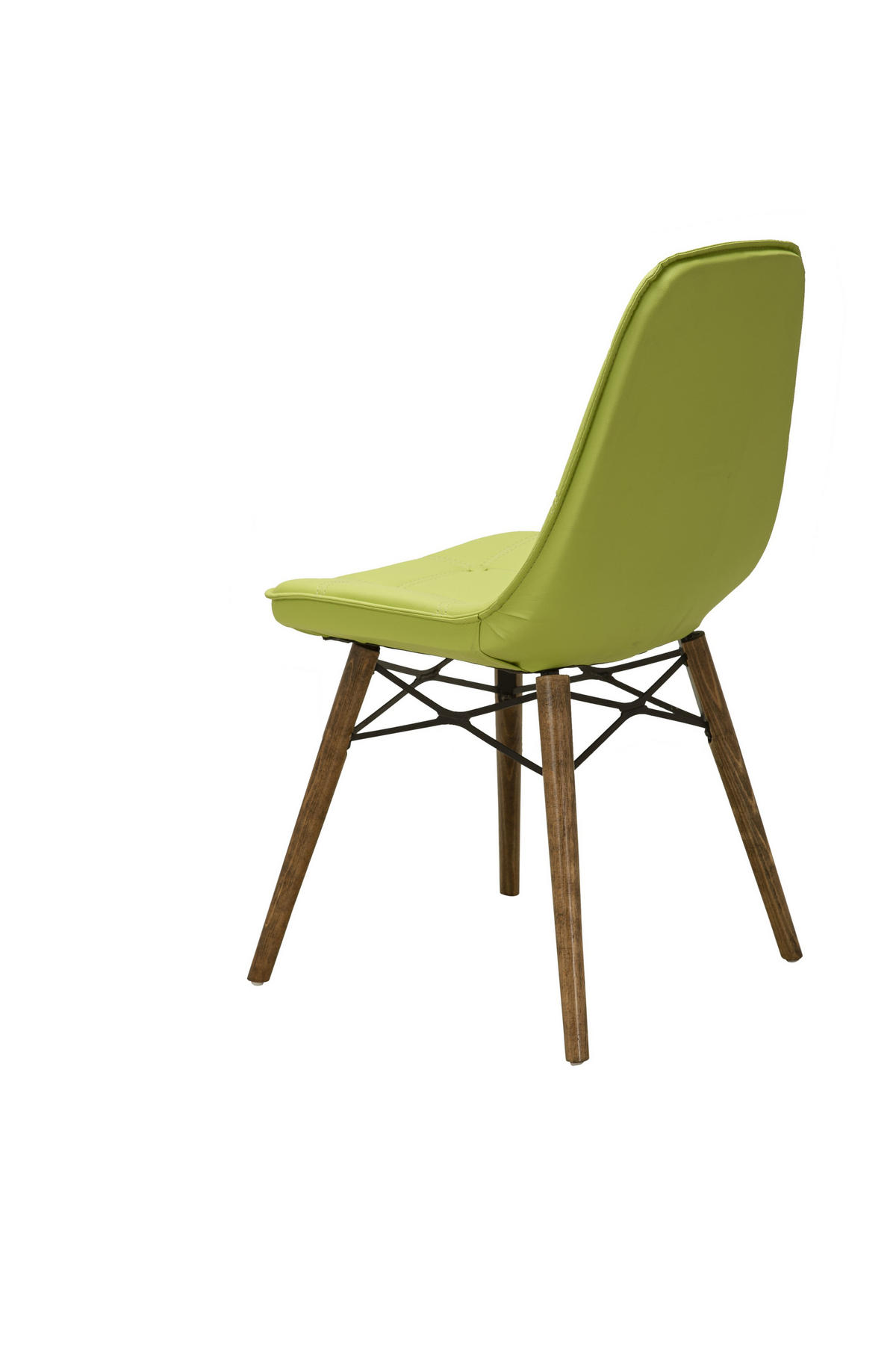 STUHL DENVER mit Holzbeinen - Hellgrün, Holz/Textil (46/85/46cm) - Stuhlmann