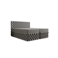 BOXBETT Figo2 Hellgrau 200x200 cm - Hellgrau, Textil (200/200cm) - B&B Home