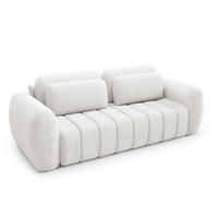 SOFA Cesar 3 Sitzplätze Weiß - Weiß, Holz (266/95/110cm) - Petits-meubles